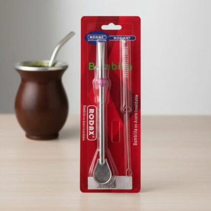 Bombilla De Acero Inoxidable Con Limpiador