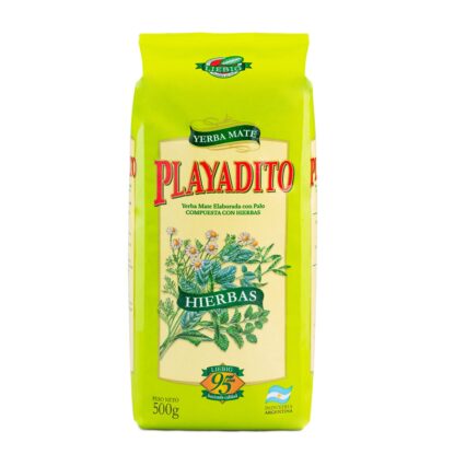 Yerba Mate Playadito Con Hierbas 500 Gramos