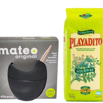 Kit Mate Mateo Con Playadito Con Hierbas 500 G
