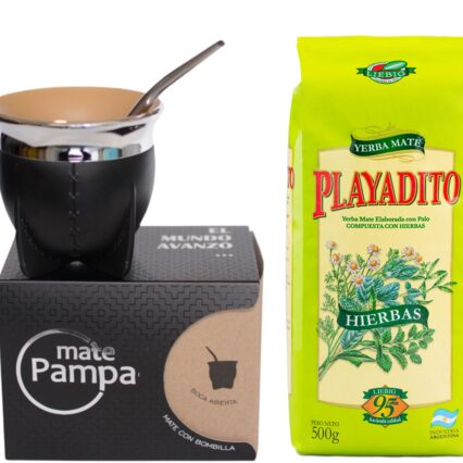 Kit Mate Pampa Camionero Con Playadito Hierbas 500 G