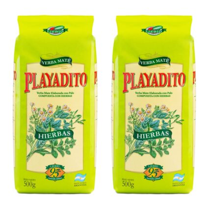 Yerba Mate Playadito Con Hierbas 1 Kg